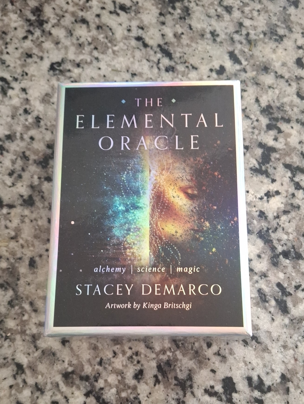 The Elemental Oracle Deck — Black Holographic Box